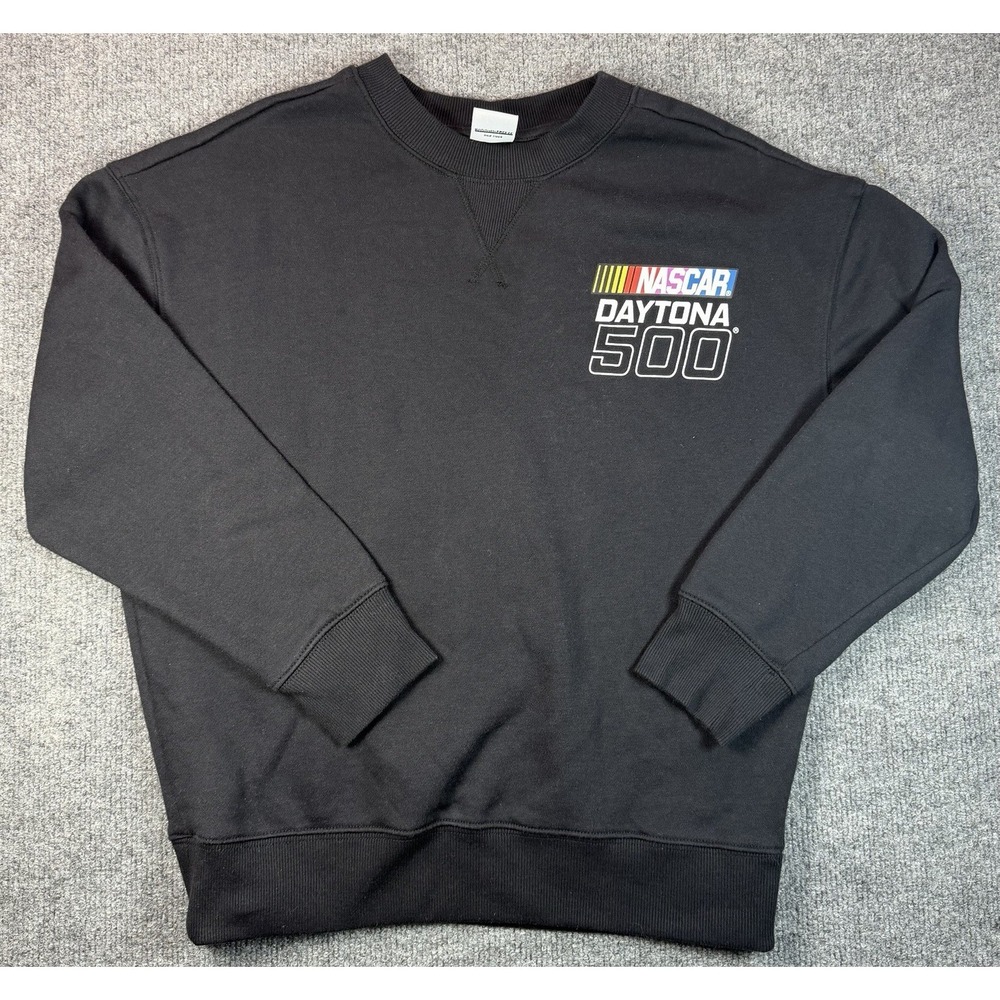 NASCAR Daytona 500 Youth Large Crewneck Sweatshirt‎ Black Size 10/12 - Picture 2 of 11